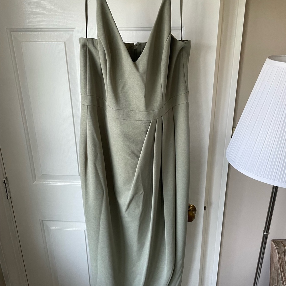 BHLDN Green Dress. US 14